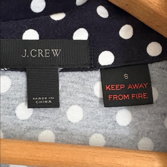 J. Crew Navy and White Polka Dot Pajama Set - Picture 8 of 12